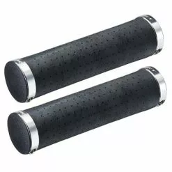 Poignées De Vélo En Cuir Synthétique Noir Classic - Ritchey