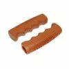 Brandless Poignées De Vélo Vintage Caramel Avec Creux 110 Mm -Abus Soldes poignees de velo vintage caramel avec creux 110 mm full