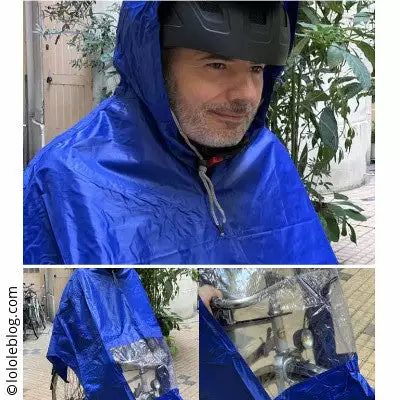 Hooodie Poncho De Pluie Bleu Avec Fenêtre 8 Hooodie Poncho De Pluie Bleu Avec Fenêtre – Image 6