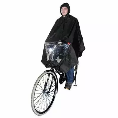 Hooodie Poncho Pluie Noir Avec Fenêtre Pour éclairage Vélo 3 Hooodie Poncho Pluie Noir Avec Fenêtre Pour éclairage Vélo