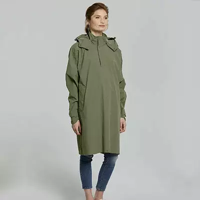 Poncho Pluie Respirant Et étanche Unisexe Vert Olive Mosse Basil 4 Poncho Pluie Respirant Et étanche Unisexe Vert Olive Mosse Basil – Image 2