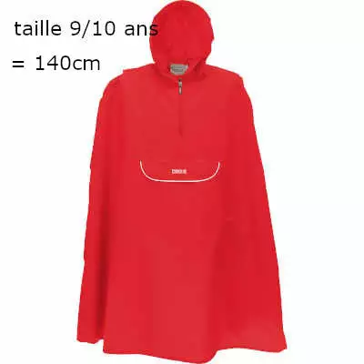 Poncho Vélo Enfant Couleur Rouge Pro-X 9 Poncho Vélo Enfant Couleur Rouge Pro-X – Image 7
