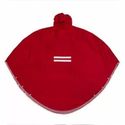 Poncho Vélo Imperméable Rouge The Peoples Poncho -Abus Soldes poncho velo impermeable rouge the peoples poncho full 3