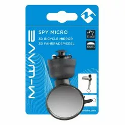 Rétroviseur Vélo Sur Embout De Cintre Spy Micro M-Wave 11 Rétroviseur Vélo Sur Embout De Cintre Spy Micro M-Wave -Abus Soldes retroviseur velo micro spy m wave packaging