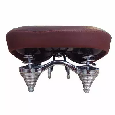 VELO Selle De Vélo Rétro Cruiser Grand Confort Marron 6 VELO Selle De Vélo Rétro Cruiser Grand Confort Marron – Image 4