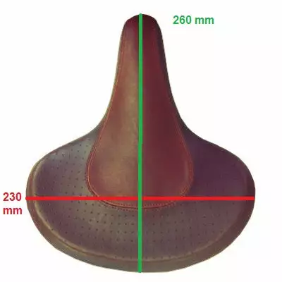 VELO Selle De Vélo Rétro Cruiser Grand Confort Marron 7 VELO Selle De Vélo Rétro Cruiser Grand Confort Marron – Image 5