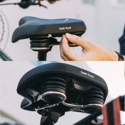 Selle Vélo Gel Lookin Evo Relaxed Selle Royal -Abus Soldes selle gel selleroyal lookin evo relaxed suspensions