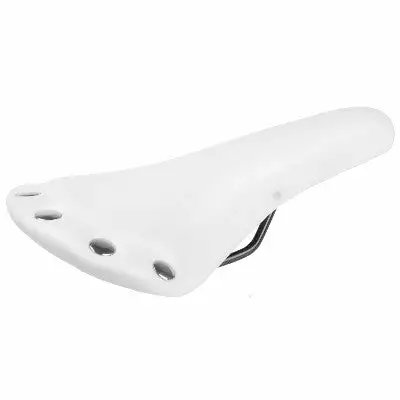 Endzone Selle Vélo Vintage Blanche Imitation Cuir Avec Rivets 3 Endzone Selle Vélo Vintage Blanche Imitation Cuir Avec Rivets