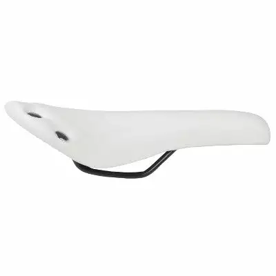 Endzone Selle Vélo Vintage Blanche Imitation Cuir Avec Rivets 4 Endzone Selle Vélo Vintage Blanche Imitation Cuir Avec Rivets – Image 2