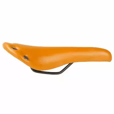 Endzone Selle Vélo Vintage Orange Imitation Cuir Avec Rivets 3 Endzone Selle Vélo Vintage Orange Imitation Cuir Avec Rivets – Image 2