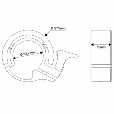 Sonnette Pour Vélo Knog Oi Classic Noire Small 6 Sonnette Pour Vélo Knog Oi Classic Noire Small – Image 4