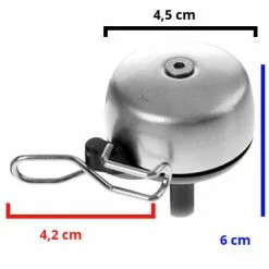 Widek Sonnette Vélo 45 Mm Grise Paperclip 7 Widek Sonnette Vélo 45 Mm Grise Paperclip -Abus Soldes sonnette velo 45 mm grise paperclip full 3