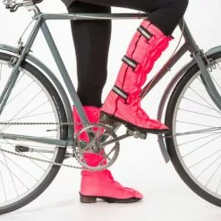 Georgia In Dublin Sur Chaussures Imperméables Vélo Pour Femme Leggits Rose