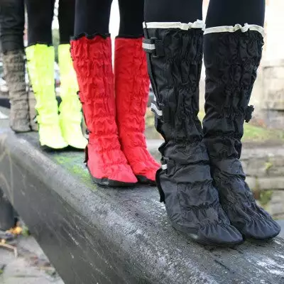 Georgia In Dublin Sur Chaussures Leggits Imperméables Vélo Pour Femme - Jaune 7 Georgia In Dublin Sur Chaussures Leggits Imperméables Vélo Pour Femme - Jaune – Image 5