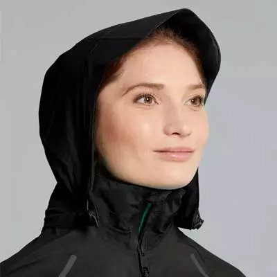 Veste De Pluie Vélo Imperméable Noire Pour Femmes Skane De Basil 7 Veste De Pluie Vélo Imperméable Noire Pour Femmes Skane De Basil – Image 6