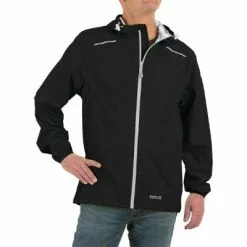 Veste De Pluie Vélo Imperméable Noire Tour Pro X Elements