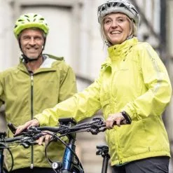 Veste Vélo Pluie Femme Vaude Luminum Jacket II Haute Visibilité